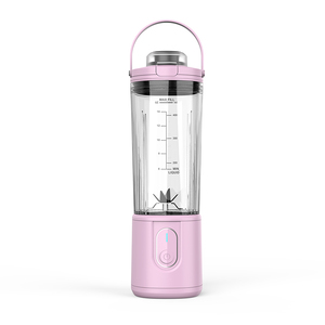 Portable Single Serve Blender 6 Blades <b>Push</b> Button Controls Battery Powered Plastic Container Household RV Use Low Noise - Product Image 2