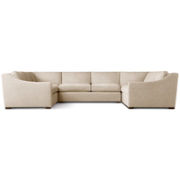 Ensemble de canapés en L élégant, mobilier d'intérieur moderne pour salon de villa, canapé classique à accoudoirs inclinés, confortable et moelleux, fabriqué à la main en éponge