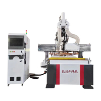 Routeur CNC de nesting linéaire ATC 1328 avec lame de scie pour la découpe du bois, idéal pour la fabrication de meubles et d'armoires