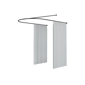China Hot Sale Beauty <b>Salon</b> Iron Art U-shaped Isolation Curtain Curtain Design for <b>Salon</b> Best Quality Factory Direct Sale - Product Image 4