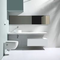 Ensemble complet de toilettes flottantes murales, Style salle de bain, WC, offre spéciale