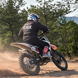 Motocicleta Todoterreno Nueva de Fábrica con Velocidad de 100 km/h, Motor Deportivo sin Escobillas de 72V 4.5kw, Transmisión por Cadena - Product Image 2