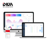 Dkmvending distributeur automatique personnalisé système de gestion du calme pour nourriture boisson pizza nouilles bulle lait thé café