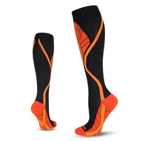 Chaussettes de compression en coton à longues jambes à la mode Chaussettes de pression pour hommes