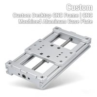 Cadre de bureau en aluminium sur mesure, usiné CNC |   Plaque de base en acier inoxydable usinée CNC, usinage par électroérosion à fil pour machine de fraisage industrielle