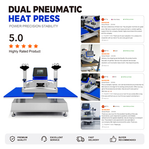 Pneumatic Double Station Sublimation Heat Press Machine for T-shirts Printing