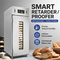 Étuve de fermentation et de refroidissement robuste pour pâte, avec réservoir d'eau, minuterie et alarme, pour cuisine professionnelle, 36 plateaux