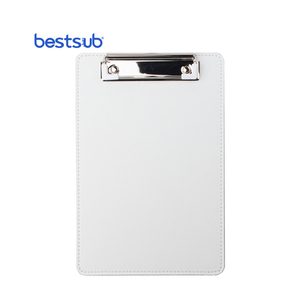 Bestsub bán buôn tùy chỉnh A4 Kích thước Trắng PU da tập tin tài liệu clipboard thư mục với kim loại Clip Quà Tặng Mới lạ PUCB2231WH-1 - Product Image 2