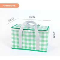 Panier de pique-nique isotherme pliable grande capacité épaissi avec tapis, sac de transport pour le camping en extérieur et le déjeuner, rangement alimentaire portable