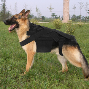 Gilet de soutien dorsal pour chien noir réglable orthopédique pour soulager la douleur canine et protéger des blessures - Product Image 4