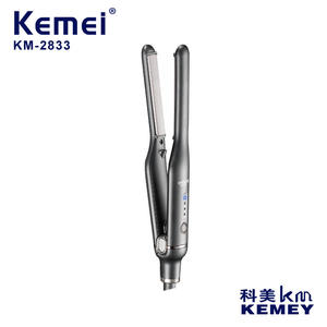 Plancha de pelo Kemei Km-2833, estilizador profesional iónico negro para todo tipo de cabello - Product Image 4