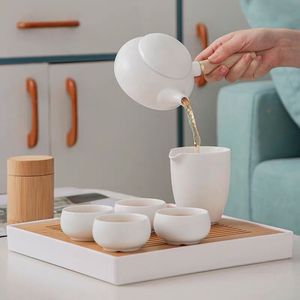 Juego de té de cerámica personalizable ESTICK, olla lateral de horno <span class=keywords><strong>Ding</strong></span> japonés para el hogar o el viaje, juego de té de Kung <span class=keywords><strong>Fu</strong></span> con logotipo personalizado - Product Image 4