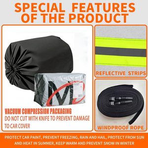 Housse <span class=keywords><strong>de</strong></span> <span class=keywords><strong>voiture</strong></span> imperméable 5 couches pour Acura, résistante aux intempéries, avec <span class=keywords><strong>protection</strong></span> UV à 90% et IR à 60%, épaisseur 1,5 mm, protège contre la grêle, la neige et le vent - Product Image 6