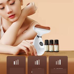 USB Rechargeable ABS+Silicone Gua Sha Board Head <b>Massage</b> Area Lymphatic Drainage Meridian <b>Massage</b> Tool White CE ROHS FCC - Product Image 4