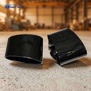 ปลายท่อไอเสียสแตนเลสทรงสปอร์ตแบบสี่ช่องสำหรับ Audi A3 A4 A5 A6 A7 ดีไซน์วงรีขนาดใหญ่ ทนทานต่อการกัดกร่อน - Product Image 5