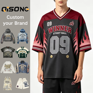 Maglia da Calcio Personalizzata Nera e Bordeaux con Design Fiamma e Numero 09 WINNER, Personalizzabile da Apparel Custom Factory, Maglie per Squadre di Street Ball - Product Image 1