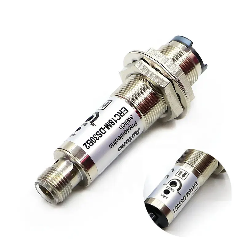 Sensor fotoeléctrico difuso M18 NPN ERC18M-DS30C1, 3 cables, precio