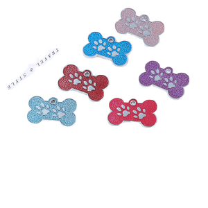 ป้ายชื่อสัตว์เลี้ยงแบบกำหนดเอง Kiyue สำหรับสุนัขและแมว ด้านหน้าและด้านหลัง ผลิตด้วยวิธีหล่อขึ้นรูป พร้อมสลักด้วยเลเซอร์ มีหลากหลายรูปทรง สี และขนาด ทำจากโลหะ - Product Image 4