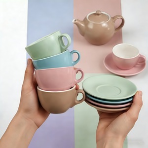Ceramic Coffee <b>Cup</b> <b>Set</b> Matte Wide Mouth Latte Art Spoon Water Tea <b>Cup</b> Multicolor Chaozhou Origin Spring 2026 - Product Image 3