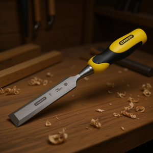 Ciseau à bois Stanley 25 mm avec manche ergonomique pour la menuiserie - Product Image 3