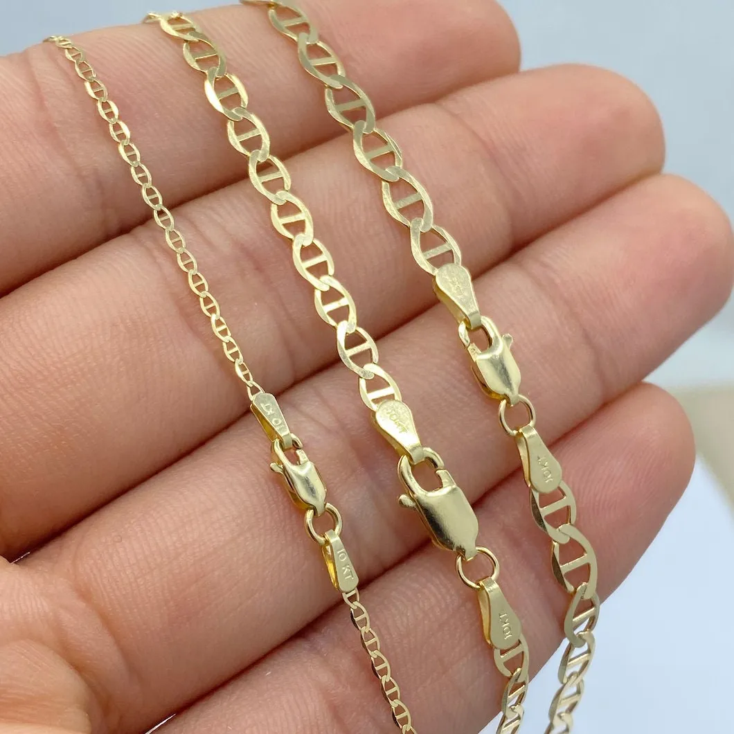 3Mm Vergulde Fabrikant Ketting 24K Goud 4Mm Goud 6Mm 14K Ketting Custom 5Mm 18K Oem 20Mm