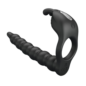 <strong>Pretty</strong> love Wearable Penis Vibrator Dildo Sex Toys for Women Man Strap on Penis Ring Anal Beads <strong>Butt</strong> <strong>Plug</strong> - Product Image 1