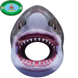 Jouets de <span class=keywords><strong>piscine</strong></span> d'été, bouée <span class=keywords><strong>gonflable</strong></span> en PVC en forme de bouche de requin - Product Image 1