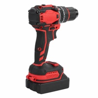 Kit de perceuse à percussion sans fil 21V, moteur sans balais, vitesse variable, couple maximal de 40 Nm, 2 batteries, chargeur, qualité industrielle, mandrin de 10 mm