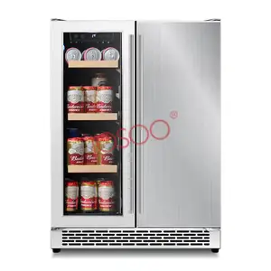 Josoo Oem Built In Display Refrigerador de cerveza Enfriador de vino Refrigerador Enfriadores de bebidas Showcase Doe Etl