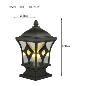 Ngoài Trời Chống Nước Pathway Vườn Trụ Cột Đèn Cổng Bài Ánh Sáng - Product Image 6