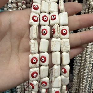 Contas Soltas de Imitação de Turquesa em Formato de Pentagrama com Olho Grego e Gota de Óleo, Acessórios para Colares e Fabricação de Joias - Product Image 2