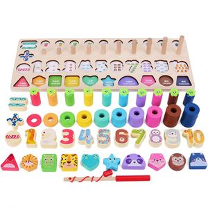 Juguetes de Actividades Montessori, Juego de Pesca para Contar, Rompecabezas de Números de Madera para Niños Pequeños - Product Image 4