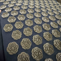 Ensemble de tapis et d'oreiller d'acupression personnalisés ZJ, en lin naturel de qualité supérieure et garnissage en fibres de noix de coco, pour soulager les douleurs dorsales, cervicales et sciatiques