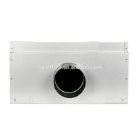 Royal Havc Tools Grilles d'alimentation en air d'équilibrage de pression en acier galvanisé Ventilation d'échappement d'air de plafond Boîte de plénum pour distributeur