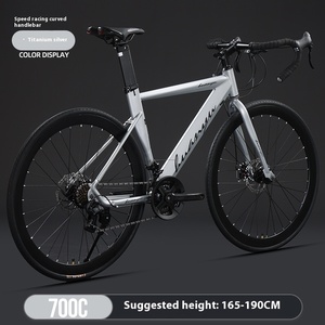 Vélo <span class=keywords><strong>de</strong></span> <span class=keywords><strong>Route</strong></span> Super Léger pour Adultes avec Fourche en Acier et Pédales en Aluminium pour Hommes et Femmes - Product Image 4