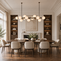 Lustre moderne en forme de globe en albâtre, cadre en laiton, luminaire suspendu en marbre pour salle à manger, décoration de plafond haut