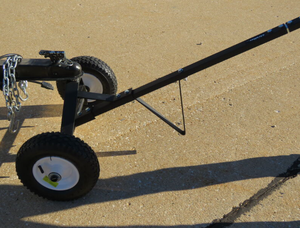 Chariot de remorquage en acier au carbone <span class=keywords><strong>pour</strong></span> remorque de camping-car robuste avec boule d'<span class=keywords><strong>attelage</strong></span> de 2 pouces et pneus pneumatiques de 8 pouces - Product Image 4