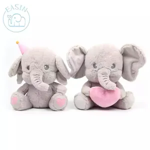 Fabrika OEM satış Jungle Safari gri peluş fil dolması hayvan oyuncak peluş