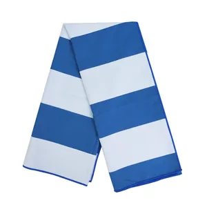 Huiyi Schlussverkauf umweltfreundliches großes gestreiftes Strandhandtuch guter Preis für neues Produkt 2024 Strandhandtücher individuelles Logo