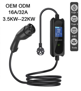 Station de recharge pour véhicules électriques 7 kW certifiée CE TUV, type 2, 16A/32A, nouvelle, OEM ODM, pour <span class=keywords><strong>Zoe</strong></span>, pour Peugeot, chargeur rapide pour voiture - Product Image 1