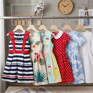 Vestidos de Verano para Niñas, Estampado Floral, Sin Mangas, Multicolor, Ropa Casual Infantil - Product Image 5