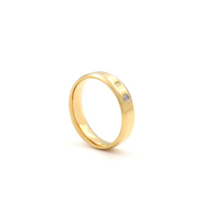 Double Beveled Zircon Set <b>Ring</b> 3mm Smooth <b>Titanium</b> Steel Geometric Design For Women Gift Jewelry - Product Image 5
