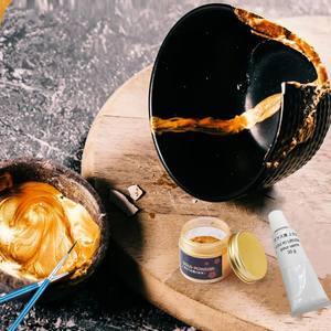 مخصص للمبتدئين إعادة هدايا ذات مغزى الطريقة التقليدية أروشيو اليابانية الذهب كينتسوبي عدة إصلاح لإصلاح الخزف المكسور - Product Image 4