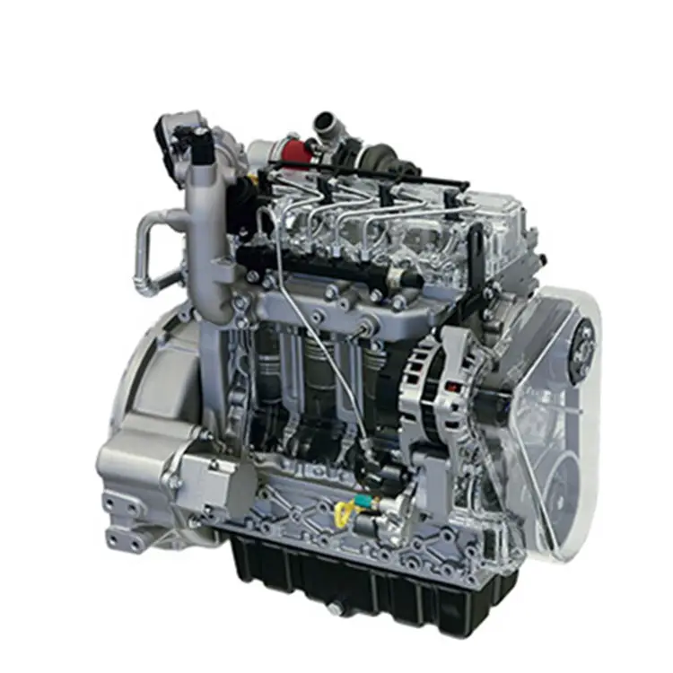 Motor diesel 55kw com 4 cilindros refrigerados à água, motor diesel doosan d24 para maquinaria de construção