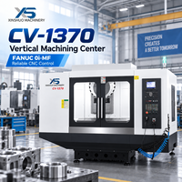 Centre d'usinage CNC CV-1370 3 axes BT50 avec commande FANUC, table 1400x700mm, machine de découpe de métaux robuste, 24 outils