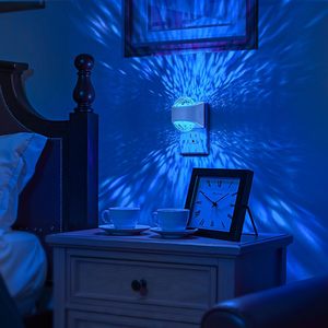 Projecteur de Nuit RVB avec Capteur Crépusculaire, Lampe de Projection Étoilée RVB à Changement de Couleur pour Chambre et Couloir - Product Image 5