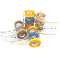 Résistance de code couleur d'emballage à couche mince 1/6W 1 W 1/4 1 Watt 2.2ohm 220ohm 0.5 2.4 60 67 140 390 1.2K 15K 61K 320K Ohm Résistance
