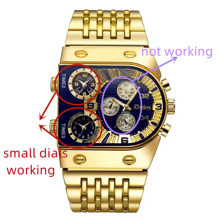 OULM 9315 Men's Quartz Watch - Luxury Stainless Steel