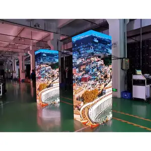 Светодиодные настенные панели для помещений 2,6 м шаг 26 м P3 светодиодный куб экран 3D 8K Видео Фон студийный дисплей