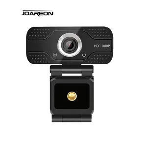 Webcam HD Penuh 1080P USB untuk Pc, Kamera Web dengan Mic Tanam